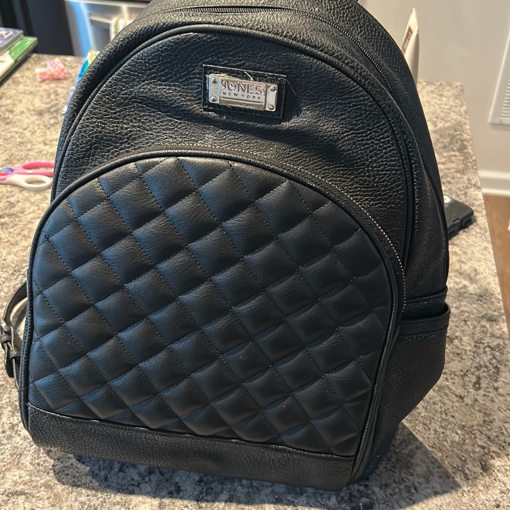 Black Jones New York back pack purse